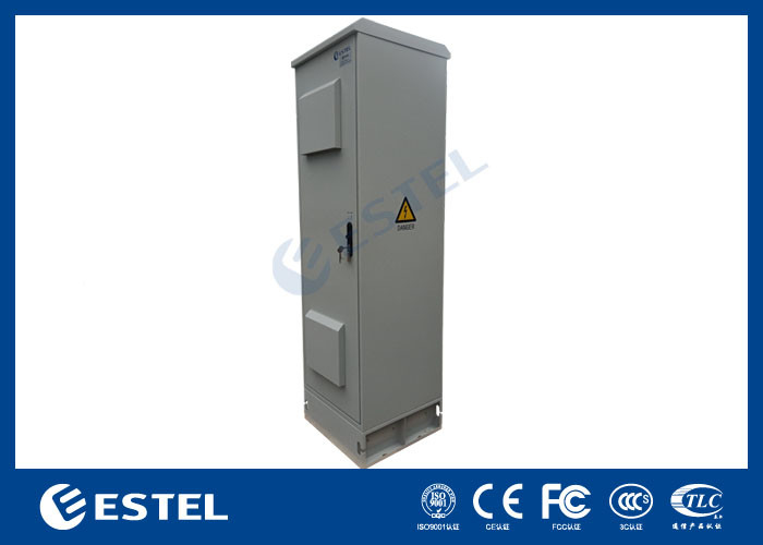 ET6060217A-42U আউটডোর যোগাযোগ ক্যাবিনেট 19 ইঞ্চি ক্যাবিনেট ফ্যান ডাবল ডোর আইপি 55 সহ